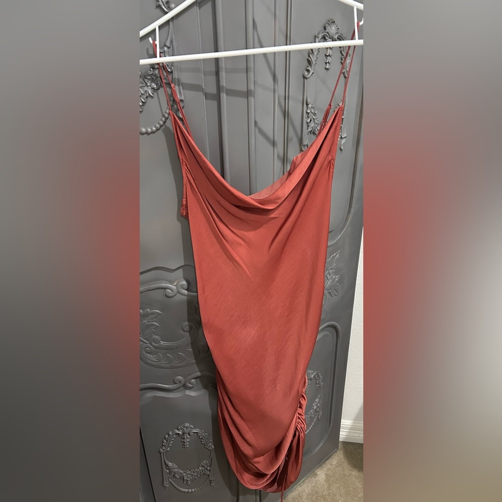 Free People Rust Orange Mini Dress